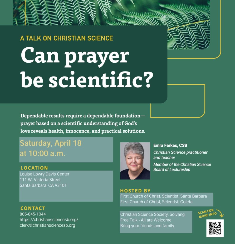 Can Prayer be Scientific? flyer