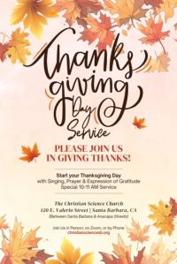 CS SB Thanksgiving Day Poster - 1